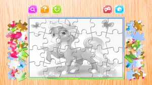 动画片 难题 小马 拼图 拼图 框 对于 童装