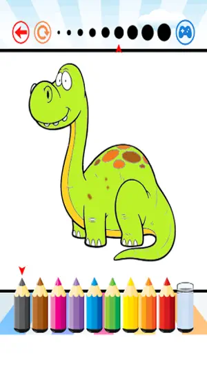 恐龍著色書 - 孩子的恐龍油漆